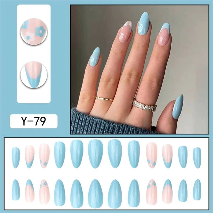Ranskalainen Maincure Fake Nails